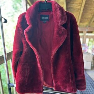Bernardo Red Fur Coat
